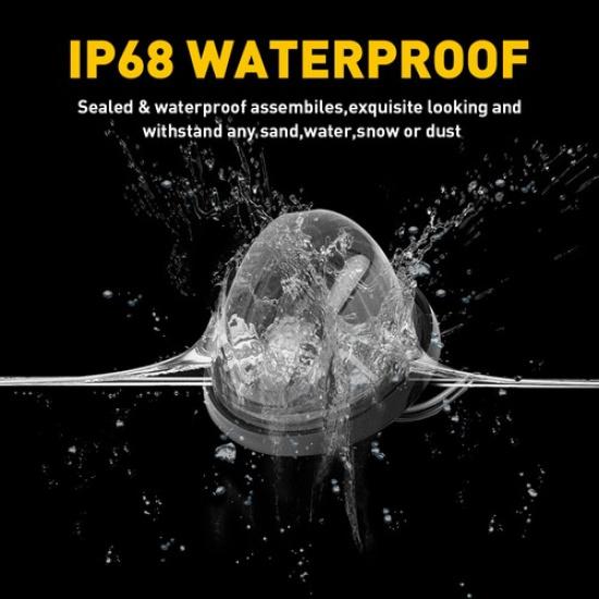 5PCS Amber LED Cab Roof Marker Lights For 1973-1987 Chevy C10/20/30/50/60/70 GMC