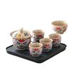 Lion Awakening Ercai Gaiwan Hovering Ceramic Teacup Retro High-End Single Tea Brewer Anti-Scalding Tea Bowl Kung Fu Tea Set