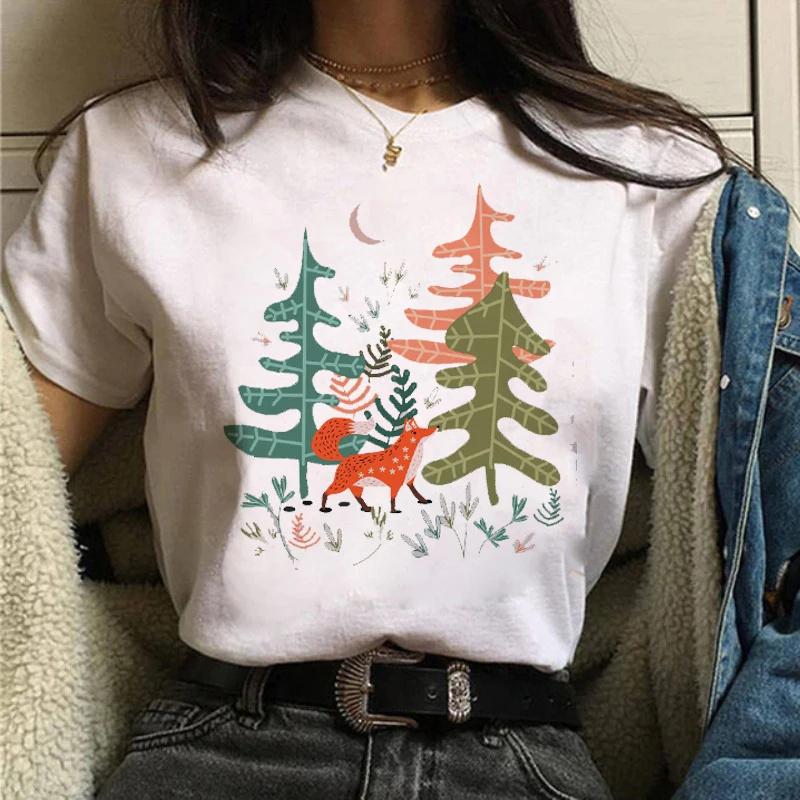 Forest Mountain Unisex T Shirt Fashion summer T-shirts Lady Tshirts Tee Y2K Tops Harajuku White Casual FeUnisex T Shirt girl