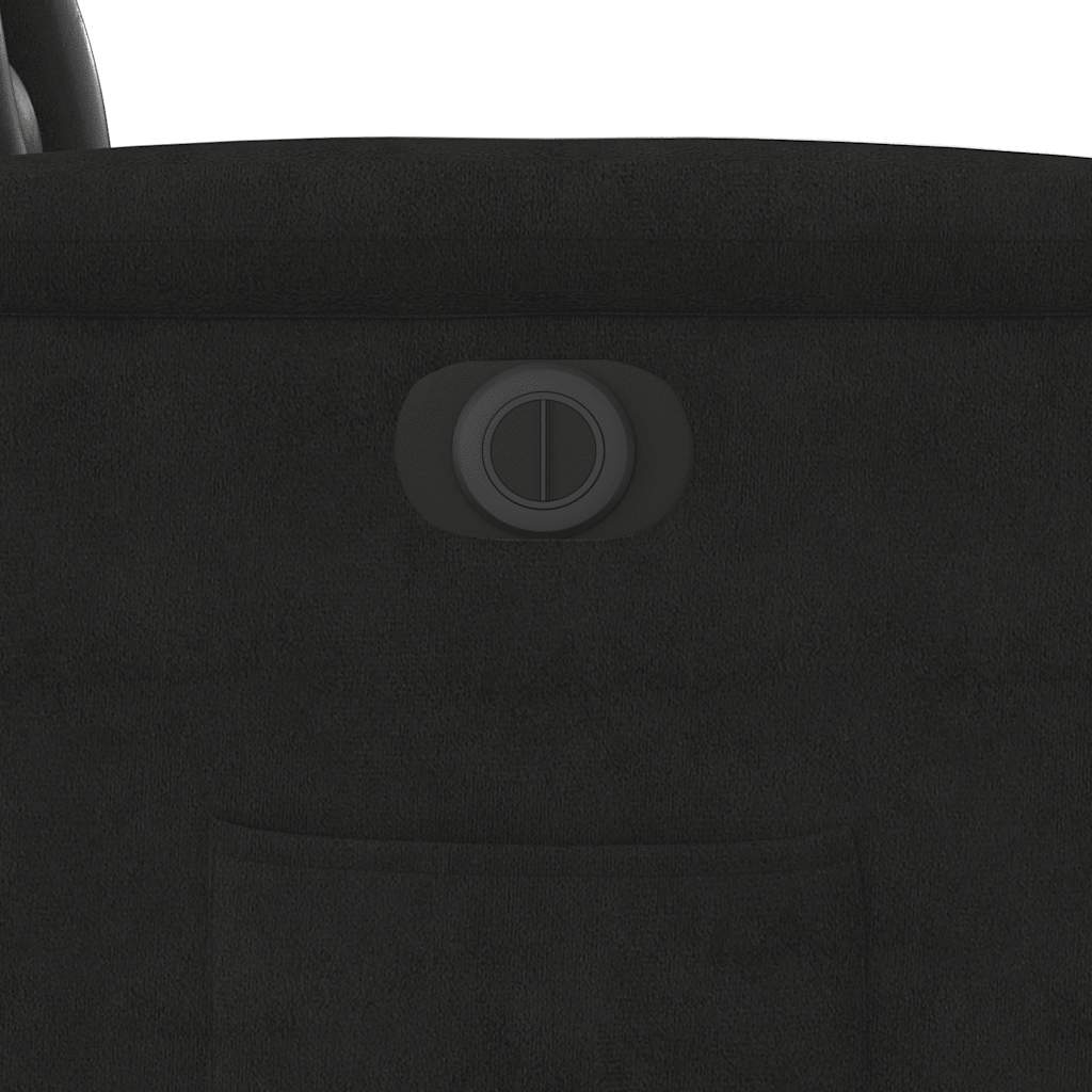 Electric Recliner Chair with Lift Assist Black Microfiber Fabric