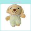 Adorable Plush Poodle Keychain Doll With Soft Short Plush Material In White Green Yellow