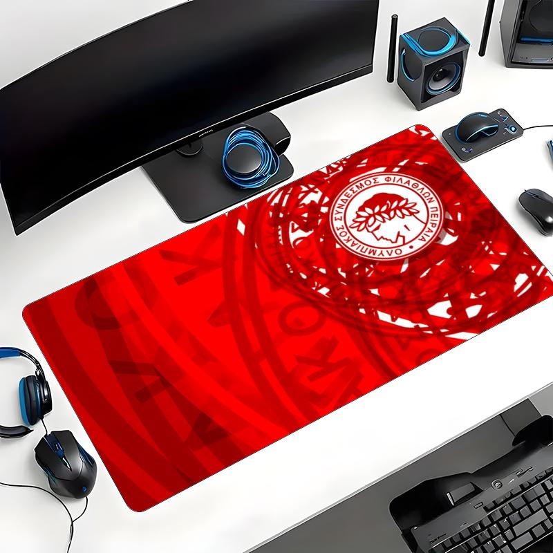 Olympiacos FC (14) Mouse pad With A Non Slip Rubber Base Perfect For Home Office Use And An Ideal Gift For Gamers