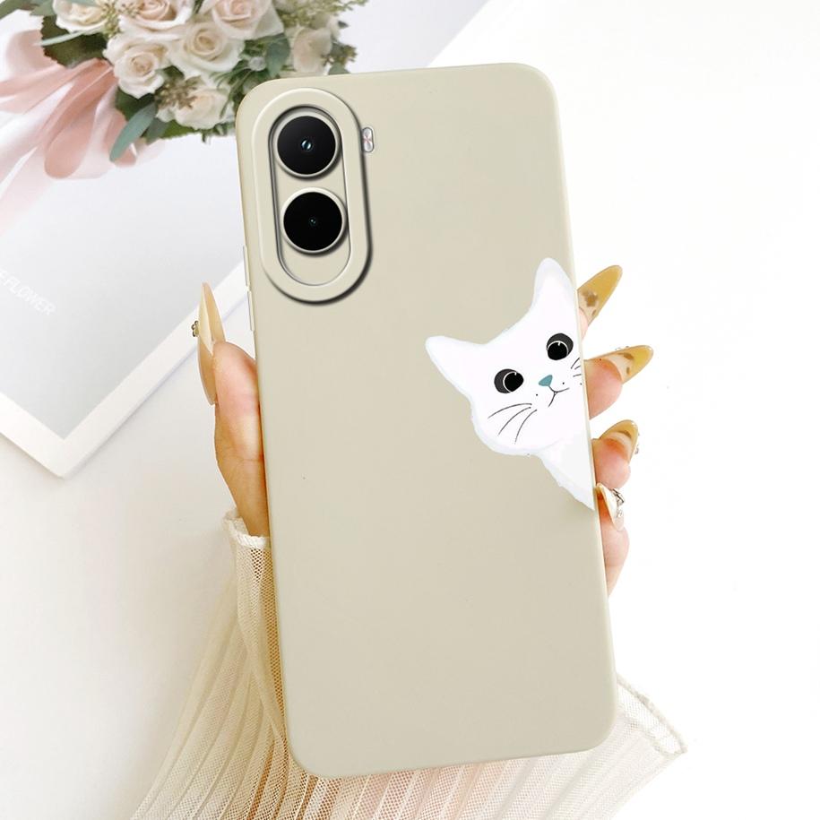 For Xiaomi Poco M7 4G Case Simple Bowknot Cartoon Cat Rabbit Soft Silicone Back Cover For Xiaomi Poco M7 Plus M7Plus PocoM7 Capa