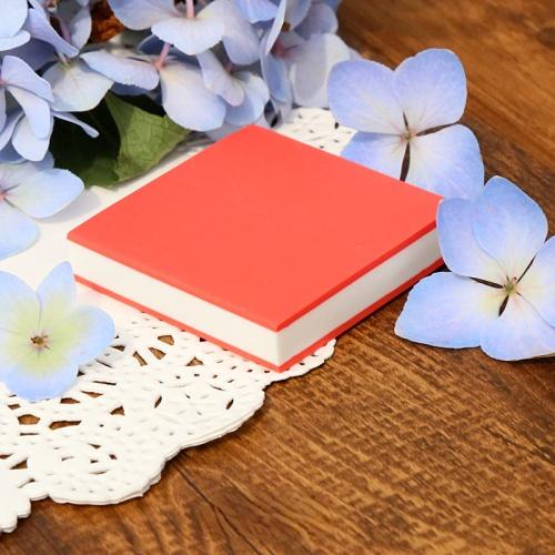 Color Cute Thickened Square Rubber Brick 3-layer Sandwich Environment-friendly Odor-free Carved Rubber Stamp Material 5x5x1cm