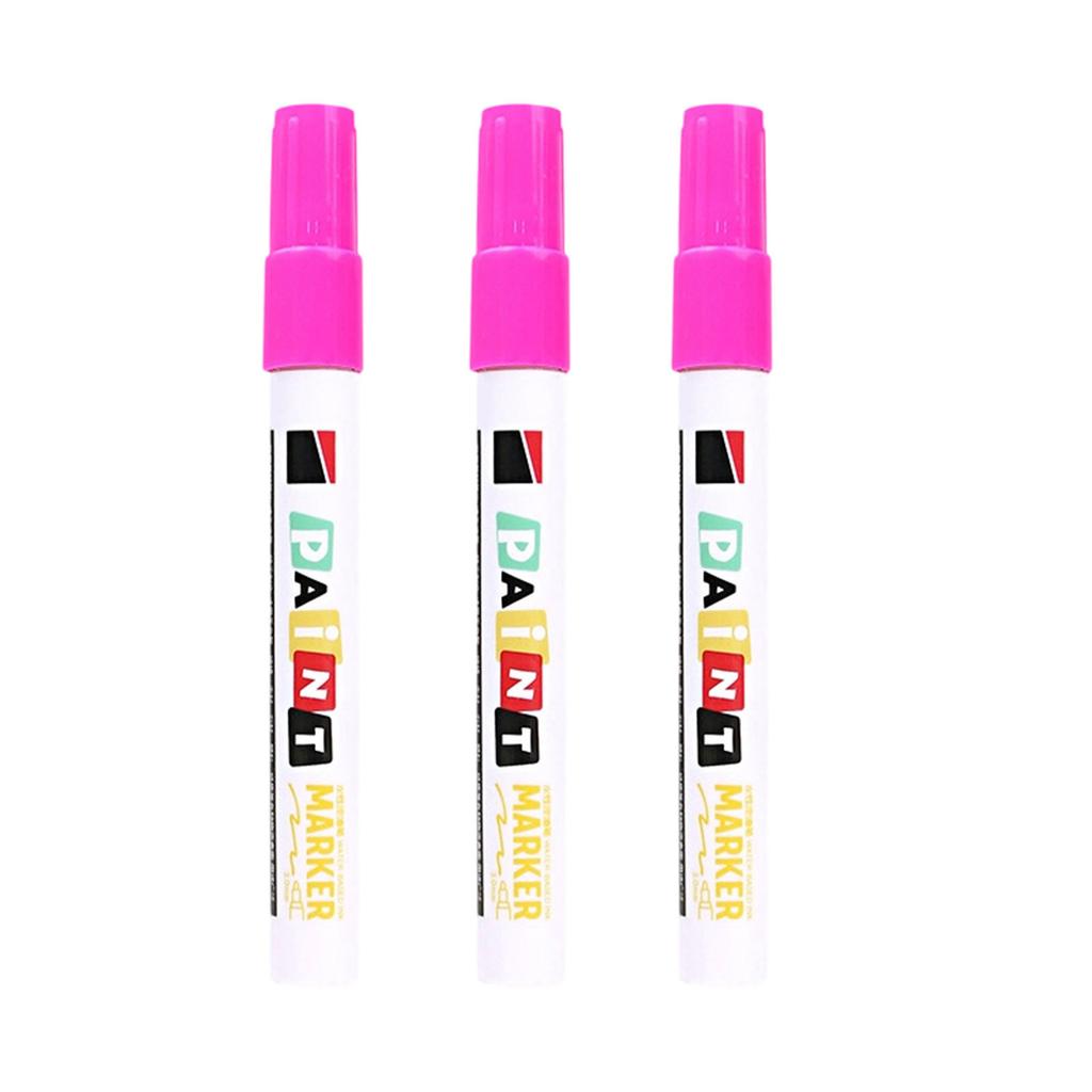 3Pcs Monument Paint Pen Sunproof Waterproof Stone Marker Pen For Writing Coloring On Tombstones Gravestone Restoration