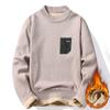 Winter New Men's Turtleneck Sweaters Warm  Brand Knitted Pullovers Men Solid Color Casual Male Sweater Autumn Knitwear