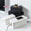 M-Simple Large Capacity Wire Management Box Dustproof Desktop Organizer for Power Strips Chargers Cables Data Line Storage Case