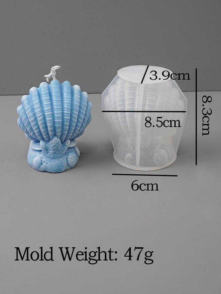 

3D Форма Морська Зірка Раковина Морський Коник DIY Мило Ручної Роботи Ароматизована Свічка Прикраси Вироби Силіконова Форма Гіпс Епоксидна Смола Декор для Столу