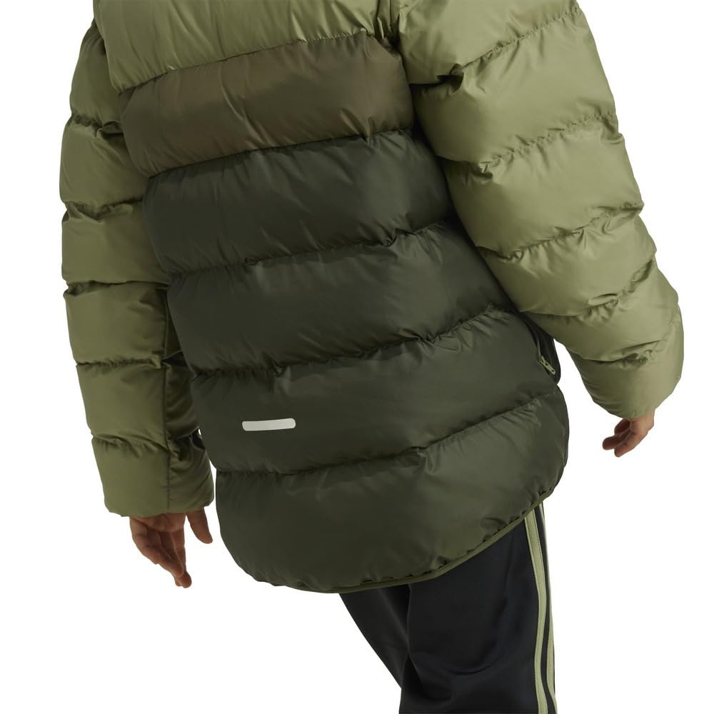 Adidas Synthetic Down Jacket Tent Cargo J130 Kids' JTH05, Green/Olive Strata/Night (IY6917),
