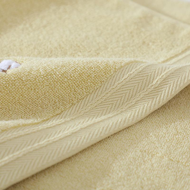 Pure Cotton Absorbent Soft Face Towel - Thickened Daily Use, Embroiderable, Gift Box Option Available