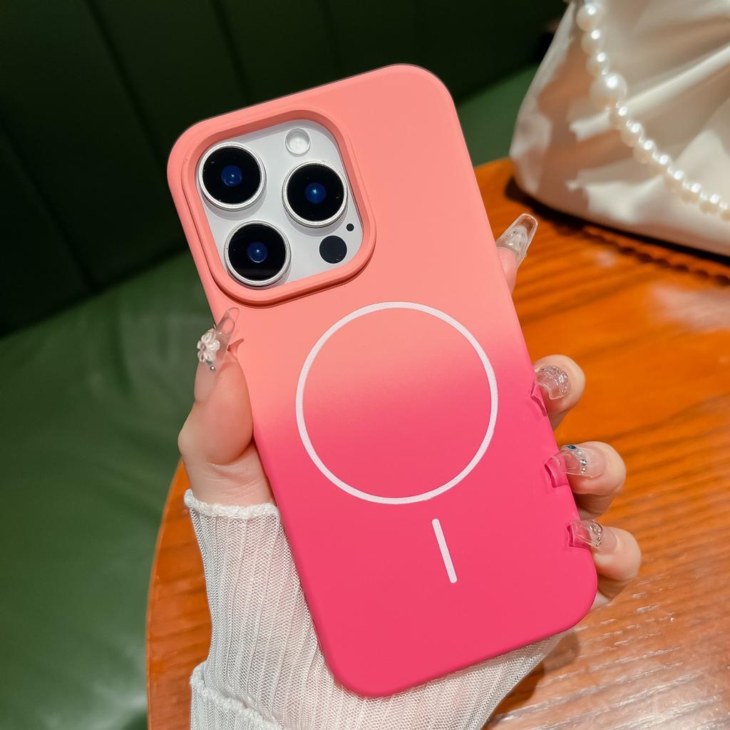 Gradient Color Wrist Strap For Magsafe Magnetic Case For iPhone 16 15 14 13 12 11 Pro Max Plus Candy Lanyard Chain Cover