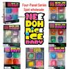 Needoh Four-Grid Ice Cube Squeeze Toy - Stress Relief, Fun, Slow Rebound.