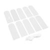 11 Pcs Set Acrylic Blanks Clear Rectangular Acrylic Place Cards with White Ribbon for Wedding Birthday Party