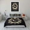 Skull Moon Three-Piece Decoration Set Soft Skin-Friendly Bedding Set Includes 1 Duvet Cover And 2 Pillowcase Gift