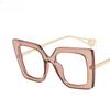 Vintage Square Fram Metal Eyewear Anti Blue Light Glasses Goggles Oversized Sunglasses Lentes  Mujer Lentes