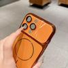 Electroplated Magnetic Thin Ring Case for iPhone 16 Pro Max with Lens Protective Film