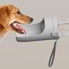 Tazza d'Acqua Portatile per Animali Domestici Anti-Perdita Design con Fibbia di Chiusura Apertura a Tocco Singolo Separazione Umido/Secco Doppio Scomparto Bottiglia d'Acqua per Animali Domestici