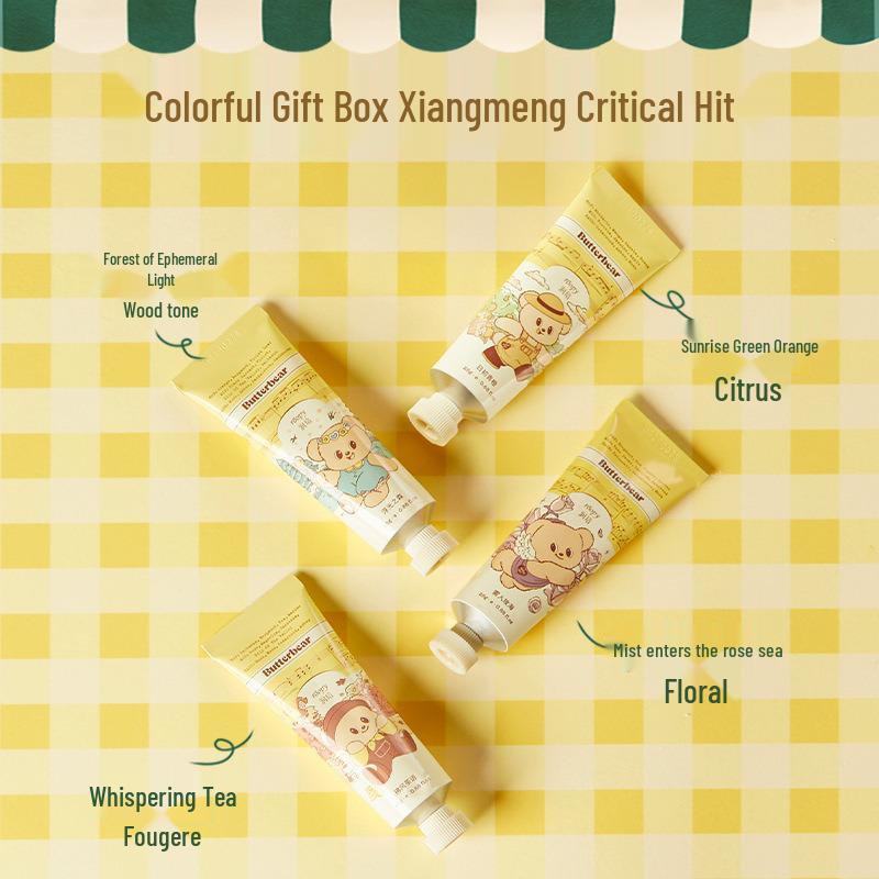 Roopy Runpei x Butter Bear Hand Cream Gift Box: Moisturizing & Nourishing Souvenir for Bridesmaids & Best Friends