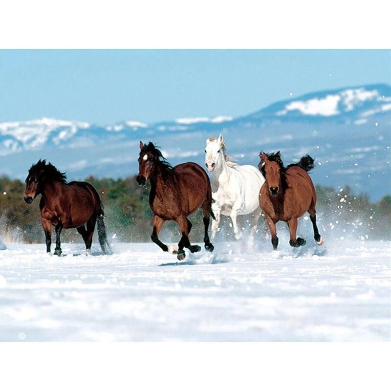 5D Diamond Painting Horse Wall Decors Gift Handmade Sense of Achievement Diy Diamond Embroidery Full Drill  Gemstone