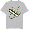Men's Retro Music Pattern Printing T-Shirt for Men Short Sleeve O-neck Cotton Oversize Tee Tops