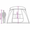 5 Person Camping Tent with Awning Blue Waterproof