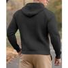 Men's Casual Solid-color Sweater, Knitted Small Checkered Sweatshirt, Stand-up Collar Patchwork Style Thickened Sweatshirt