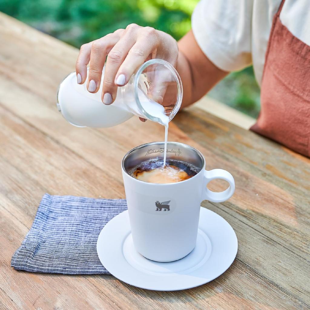 STANLEY Cafe Latte Cup 313ml Pale Stone Sturdy Mug Coffee Premium Gift Dishwasher Safe Warranty Japanese Thermal/Cold (Genuine Product)