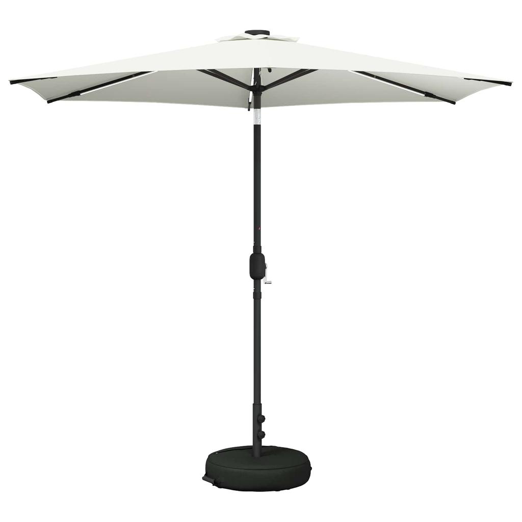 Garden Umbrella with LED Lights and Base 270 X 270 Cm