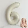 Korean-Style Macaron Color Bow Balloons for Baby Birthday Party Decor