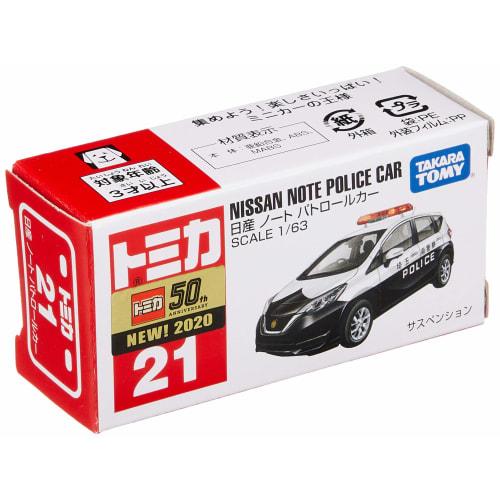 Tomica No.21 Nissan Note Patrol Car (Box)