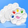 Multi-Shape Artist Palette Durable Plastic Paint Mixing Trays for Acrylic Watercolor Oil Painting Assorted Sizes Easy-Clean JXB