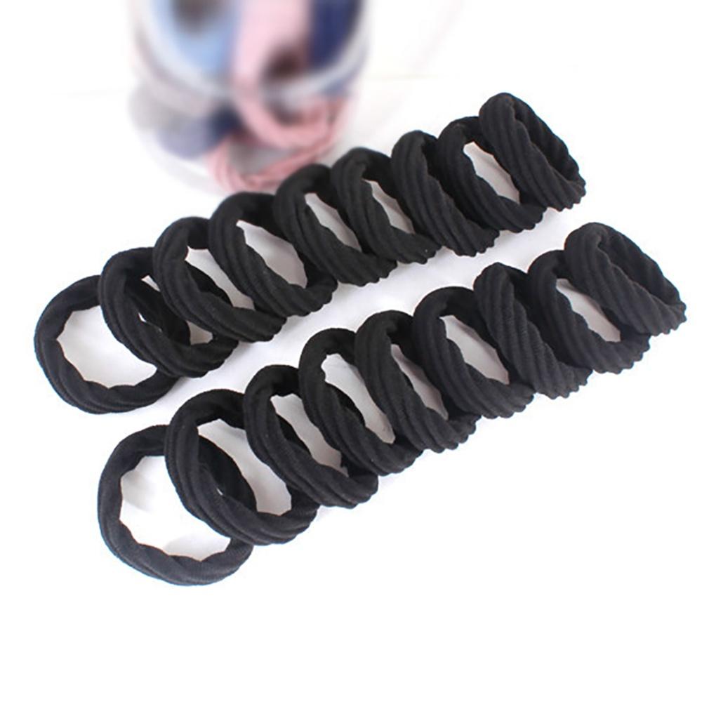 Women's Hair Up Plump Hair Band 20-piece Set (Black) Daily Elastic Band