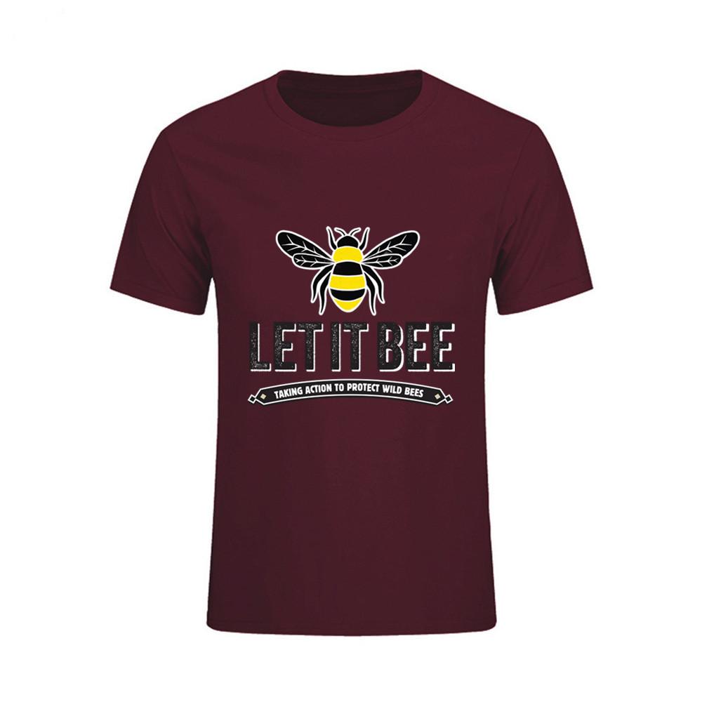 Honey Bee Fashion Funny T Shirt Lovely Personality Man Art Custom Cotton O Neck T