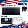 (Stock américain) Kit de panneau solaire 1000W Portable Flexible Chargeur de batterie 12V Contrôleur 100A Sortie USB pour Camping-car Téléphone Camping-car