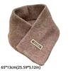 Thickened Knitted Scarf Solid Color Winter Scarf Fashionable Neck Warmer  Winter