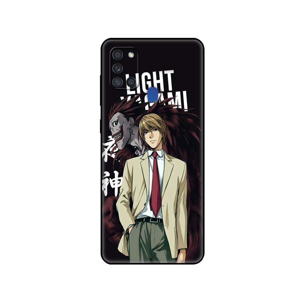 Custodia in TPU Nera Per Samsung Galaxy A50 50S A30S A10 A01 A11 A21S A31 A41 A51 A71 M21 M30S S10 LITE Cover Anime Giapponese