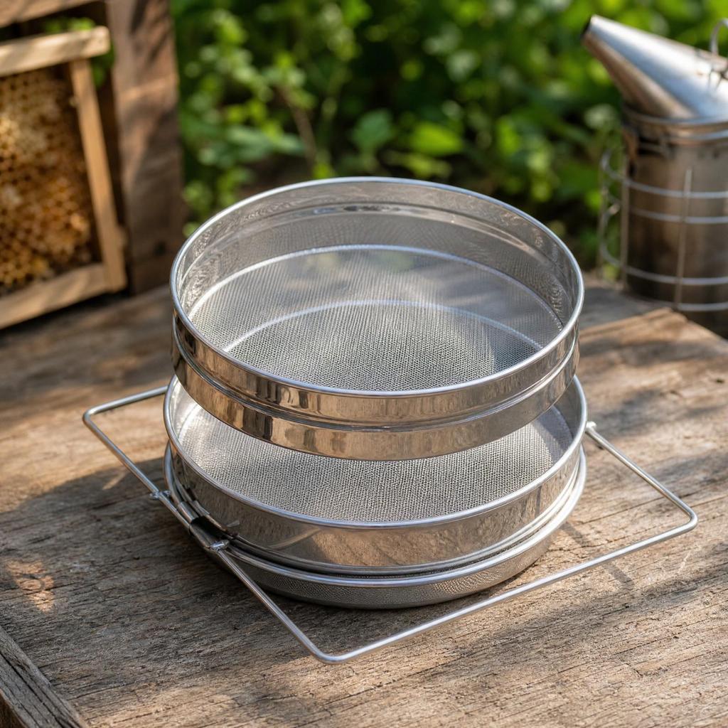 Beekeeping Filter Long-Lasting Double-Layer Mesh Honey Strainer Sturdy