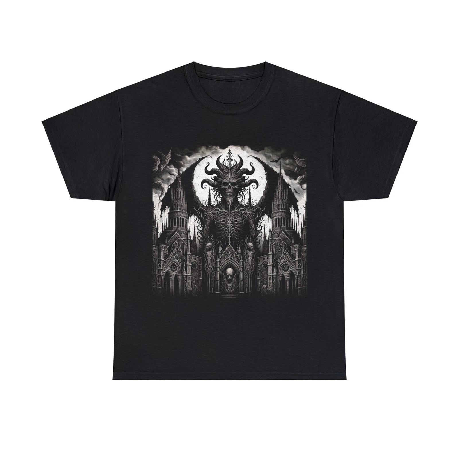 Unisex Adult T Shirt Bone-Chilling Sinister Demonic Artwork Horror Death Art Tee 2XL
