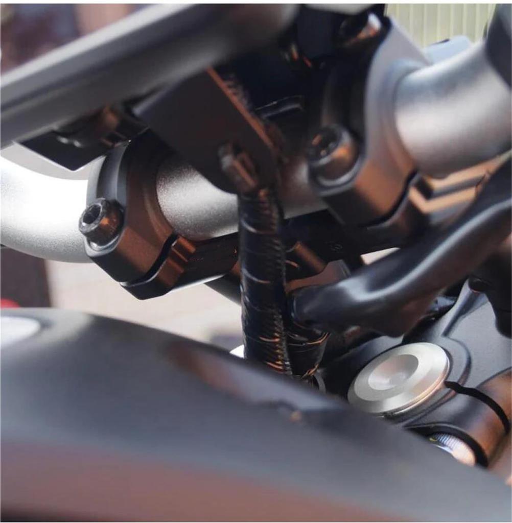 Lenkerstange Passend für Yamaha MT-07 2021-2025 Motorrad Lenkererhöhung Anhebung Erhöhung Versatzversteller Verlängerung
