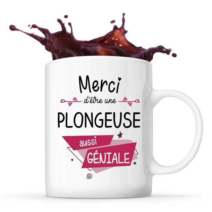 Mug - Merci Plongeuse Géniale - Céramique - Imprimé Recto/Verso - 325 ml