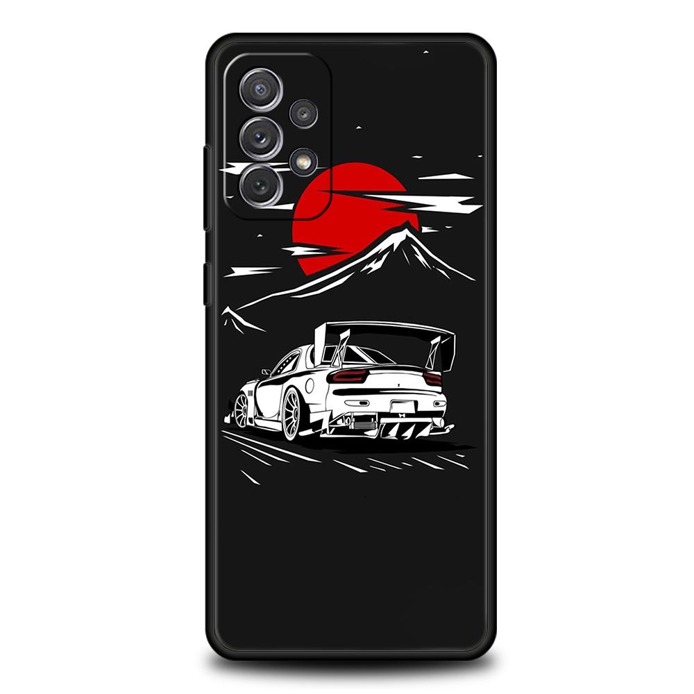 

JDM Car Phone Case for Samsung Galaxy A15 A14 A25 A54 A34 A51 A71 A72 A73 A32 A52 A52S A11 A21S A31 A41 5G Soft Shell Capas Bags Samsung A31