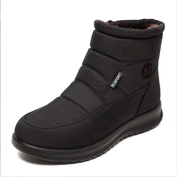 Fashion Women's Boots Winter Shoes For Women Ankle Boots Warm Fur Botas Mujer Waterproof Low Heels Snow Boots Winter Flat Shoes