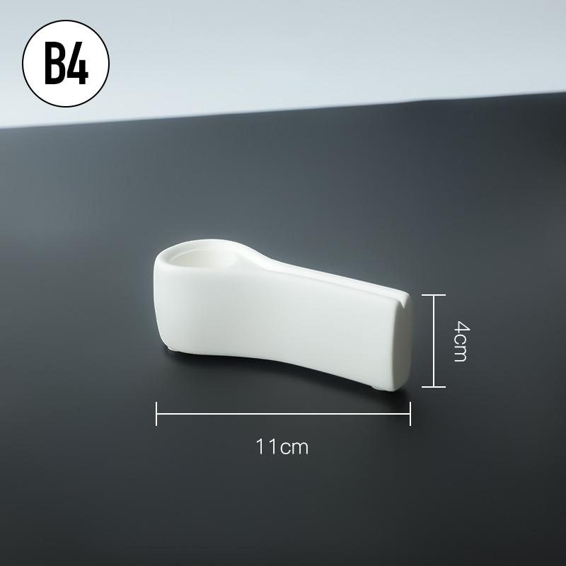 Luxury Electroplating Silver Candlestick Holder Modern Living Room Office Art Decoration Creative Ceramic Cylinder Candle Holder