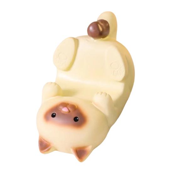 Harz Katzenfigur Handyhalter Niedlicher Katzenförmiger Brillenhalter Tiergeschenke für Katzenliebhaber Heim-Büro-Schreibtischdeko