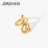 Ins-style high-end feeling female ethnic style ring does not fade zircon ring opening retro ring ring