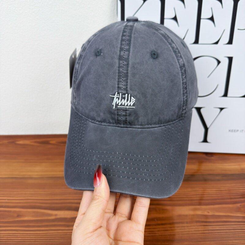 Retro Embroidery Snapback Hat for Men Women Vintage Washed Baseball Caps Spring Autumn Leisure Adjustable Soft Top Hats