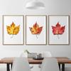 Fall Leaf Watercolor Posters and Prints Autumn Leaves Wall Art HD Pictures Canvas Painting Living Room Home Aesthetic Decoration