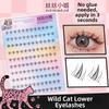 Gentle DIY Lashes Extension Lower 6MM Fox-Style Fake Eyelashes Self Adhesive False Eyelashes  Party