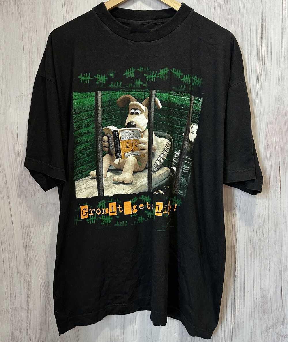 Wallace and Gromit Gromit Gets Life T Shirt Black Unisex XXXXL