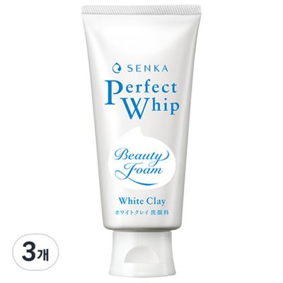 Perfect Whip White Clay Cleansing Foam, 120g, 3 Pieces